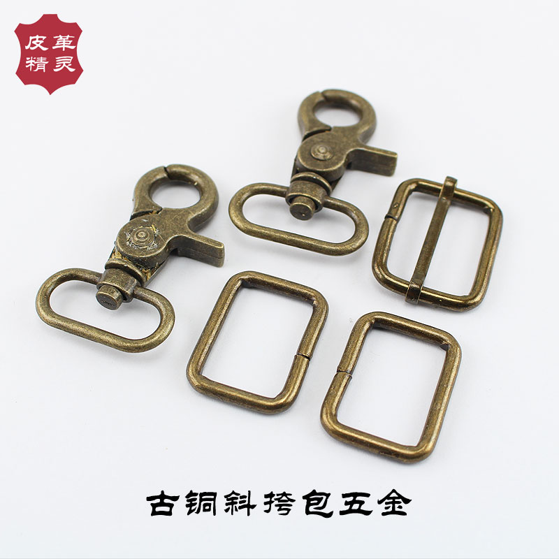 Handmade Leather Accessories Hook Buckle Bag with buckle Hook Buckle Lobster Buckle Hardware Metal Hook Inner Diameter 2 5cm