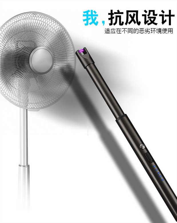 Xung hồ quang đánh lửa USB sạc nhẹ sáng tạo dài đánh lửa bếp lò đánh lửa chống gió cái bật lửa
