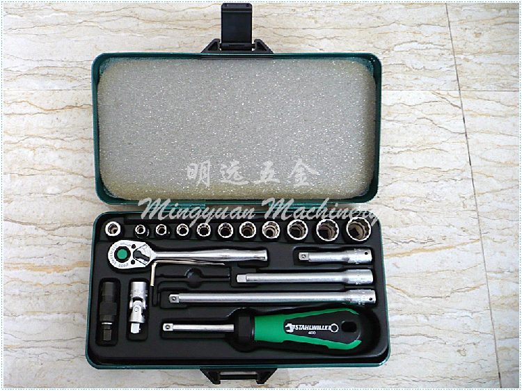 Germany imports Daweili STAHLWILLE18 pieces 1 4 ratchet wrench socket tool set 96015306