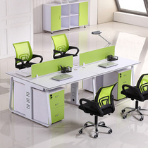 Guangzhou staff computer desk chair combination 46 personnel working seat working position office 4 people desk