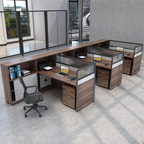 Office Multi-person Screen Partition Station Table 3 People 6 Peoples Booth Brief Modern Desk Chair Combo