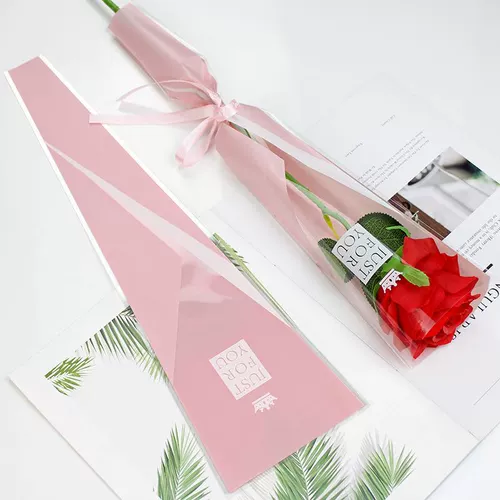 Корона с одной сумкой Золотой треугольник сумка для одиночного букета розовая упаковочная сумка цветочный арт цветочный цветочный упаковка лента лента лента лента лента