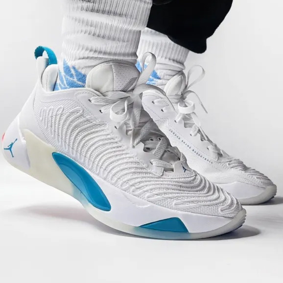 Air Jordan Luka 1Pf White and Blue Doncic 1St Generation Practical Basketball Shoes Dn1771-104