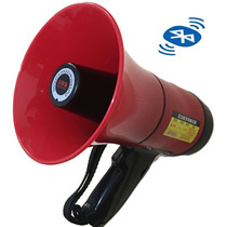 Bluetooth handheld shouting loudspeaker rechargeable booth selling horn recording cough sound speaker