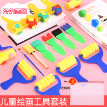 Brush pigment seal sponge painting brush childrens seal roller roller childrens graffiti tool painting