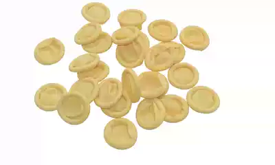 Dust-free rice yellow finger cover anti-static finger cover rubber disposable finger cover 800 bags