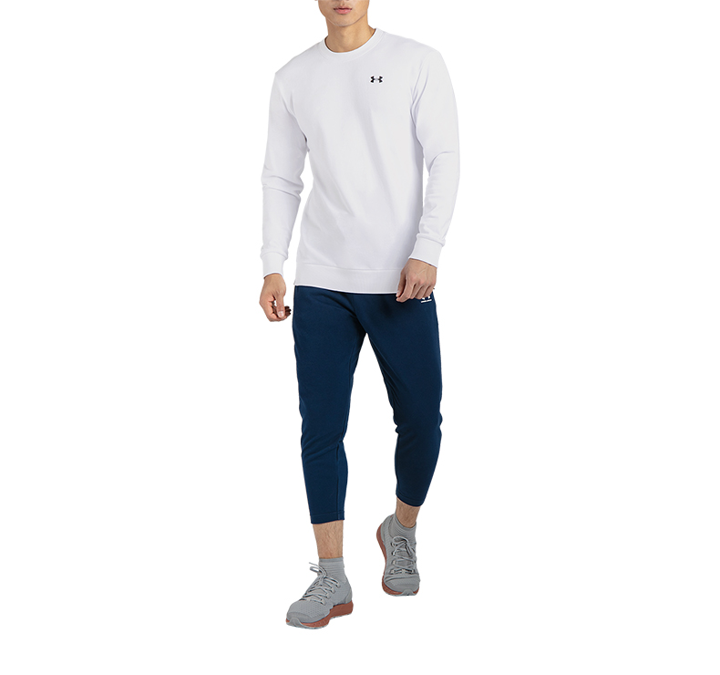 Dưới áo giáp UA nam Logo nhỏ cổ áo huấn luyện thể thao Áo len-1347633 - Thể thao lông cừu / jumper áo hoodie khủng long