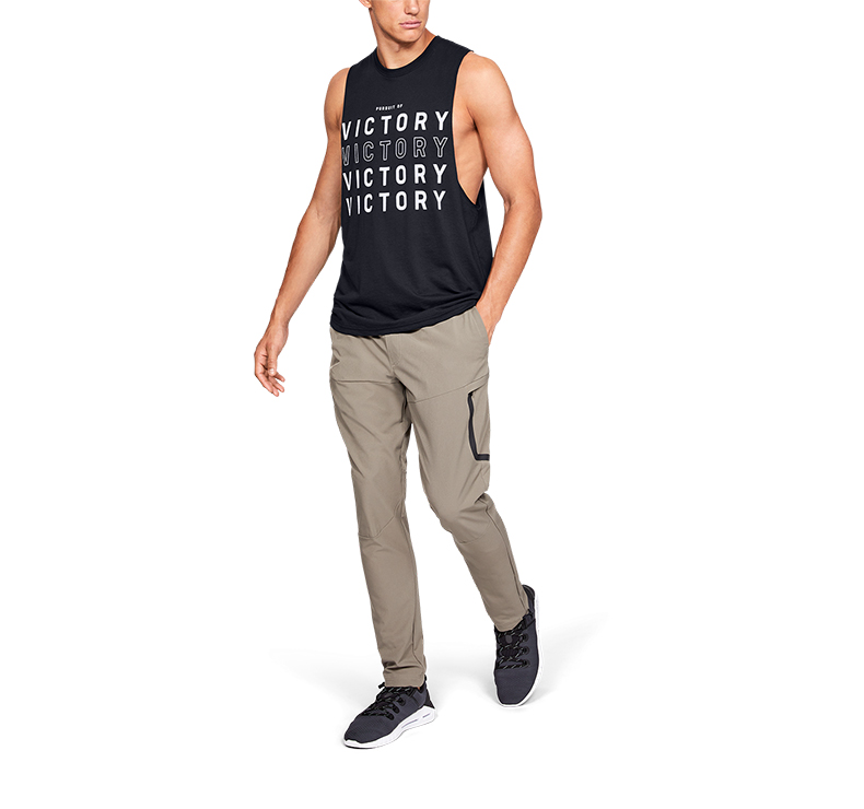 Under Armour Một Dema UA Men Theo đuổi Thể thao Áo thun không tay-1329623 - Áo phông thể thao áo thun chạy bộ