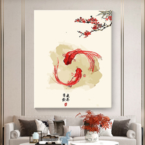 Digital oil painting diy oil color painting handmade New Chinese living room Chinese style hand painted pastoral retro style more than a year