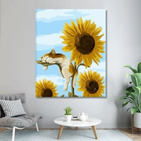 Подсолнух и кошка