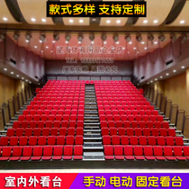 Stadium hand-operated telescopic stand track and field field basketball hall 24-seat referee timing table end-point scoring table