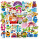 50 Disney Movie Pixar Character Stickers