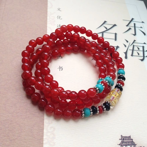 Натуральный ониксовый браслет, четки, подвеска, 108 бусин, подарок на день рождения