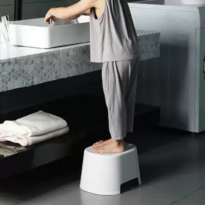 Small stool plastic bench Home Children's stool thickened Japanese non-slip shoes rubber stool foot baby stool bath