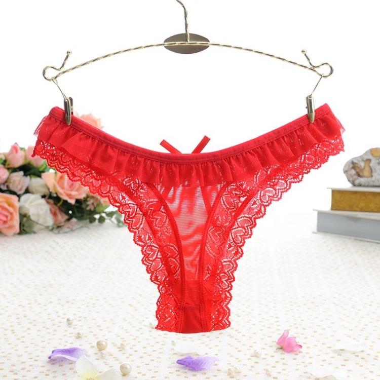Thong nữ trong suốt cám dỗ eo thấp ren nóng bỏng tóc nóng siêu mỏng lưới thoáng khí Đồ lót Nhật Bản quan lot dep