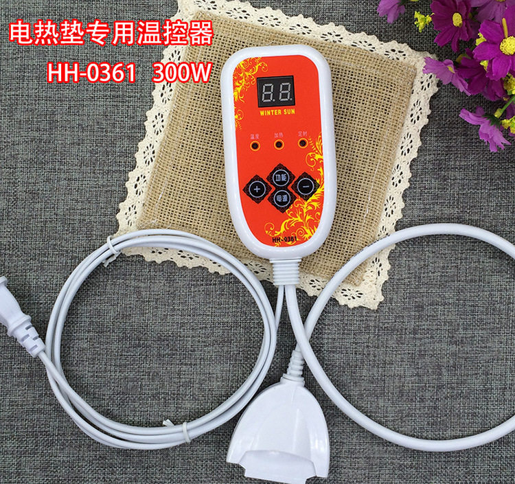 Carbon crystal electric heating floor mat thermostat Geothermal heating floor mat thermostat LCD thermostat Temperature controller switch 300W