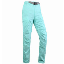 Outdoor quick-drying pants mens and womens thin spring and summer trousers mountaineering tooling two-piece detachable shorts Capri pants waterproof