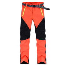 Outdoor stretch fast pants mens and womens thin summer four-sided stretch trousers quick-drying splicing mountaineering hiking plus size