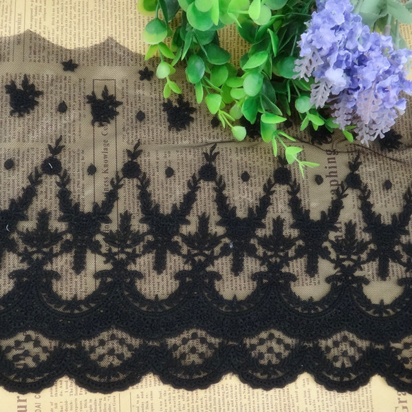 DW20007 Original Design Diy Handmade Clothing Skirt Hem Accessories Retro Mesh Fabric Embroidered Decorative Lace Lace