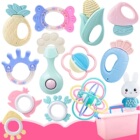 可水煮牙胶新生婴幼儿宝宝手摇铃磨牙棒益智玩具套餐0-3-6-12个月