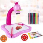 益智早教2男女孩3-6玩具多功能投影学习儿童绘画桌板套装