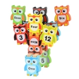 Деревянный конструктор, игрушка, робот, башенка, учит балансу, сова, 2-7 лет