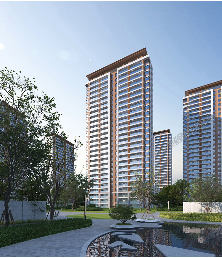图片[20]-小区高层住宅楼花园室外建筑景观外观鸟瞰公寓日景3D模型库3dmax-cg男孩