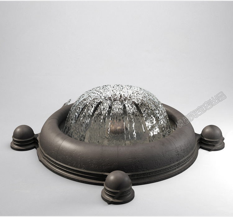 图片[13]-商业广场3DMAX模型现代欧式喷泉喷池水景水柱水帘瀑布流水3D模型-cg男孩