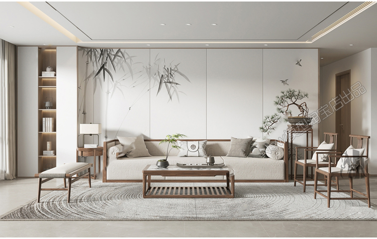 图片[13]-2023新中式室内家装场景中式家具客厅餐厅卧室厨房3d模型库3DMAX-cg男孩