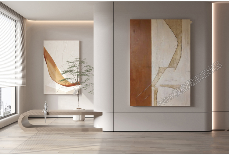 图片[87]-抽象动物装饰画3dmax单体挂画现代中式画板摆件3d模型 库设计素材-cg男孩