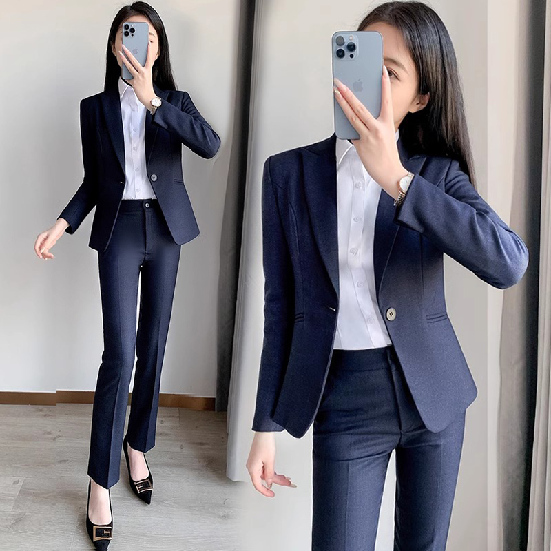 High-End Suit Set for Women, Formal Attire for Management Interviews, Elegant Workwear, Petite Women's Suit Jacket High-End Suit Set for Women, Formal Attire for Management Interviews, Elegant Workwear, Petite Women's Suit Jacket