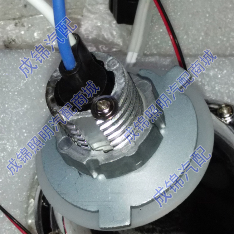 Yamaha jym F8 E8 sửa đổi xe máy đèn pha mắt mắt ống kính đèn lắp ráp xenon hai tròng thiên thần ma quỷ đèn pha xe máy wave alpha