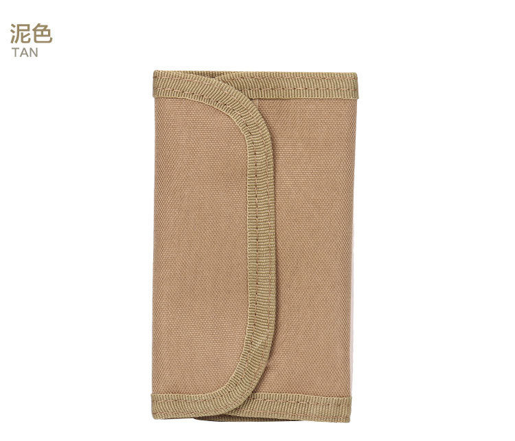Outdoor commuter tactical wallet multi - functional package package army key package with three - fold short documentation package
