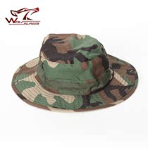 Tactical camouflage round-brimmed hat Army fan Field special forces camouflage Benny hat Outdoor windproof sunscreen hat Fisherman hat