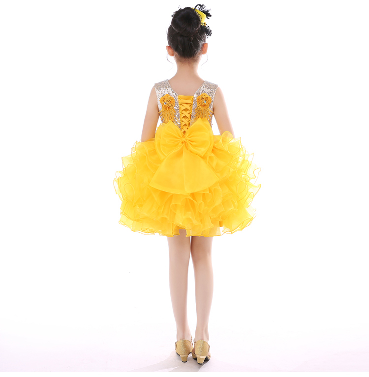 Trẻ em ăn mặc hiệu suất quần áo hoa cô gái váy cưới mô hình cho thấy cô bé công chúa váy cô gái váy mịn mùa đông áo khoác vest bé trai