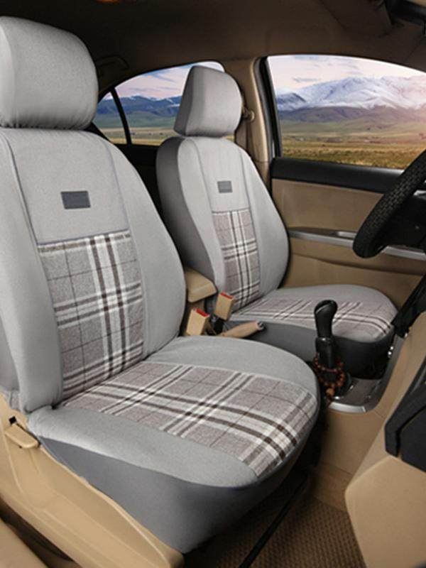 Five-Seater Universal Full-Cover Car Seat Cover, Suitable for All Seasons, Made of Breathable Linen, Full-Cover, Wear-Resistant Fabric Seat Cover.