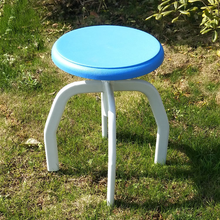 Laboratory student stool school classroom teacher stool steel frame workshop work stool learning round stool rotating lifting stool