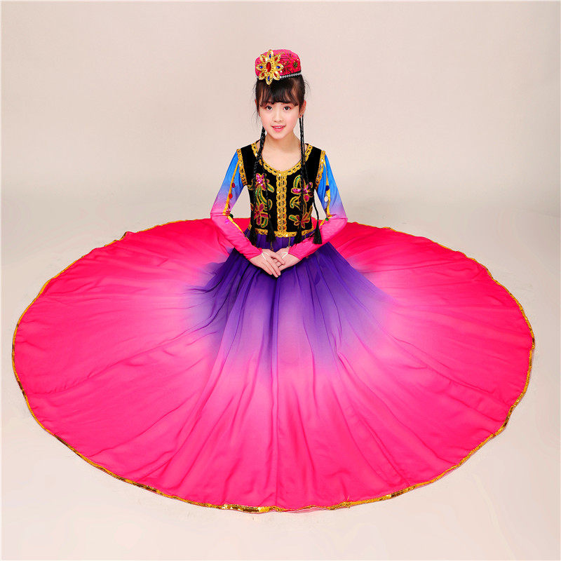 Xinjiang dance costumes Uyghur ethnic style dance costumes ethnic costumes children's ethnic costumes girls
