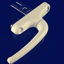 Thickened 55 broken bridge aluminum transmission connecting rod handle handle lock casement window suspension handle Zinc alloy nickel plating