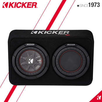 ເຄື່ອງສຽງລົດ K ຍີ່ຫໍ້ KICKER CompRT ຊຸດ 8 ນິ້ວ ລໍາໂພງສະທ້ອນແສງ TCWRT82 ຊຸດການຕິດຕັ້ງ