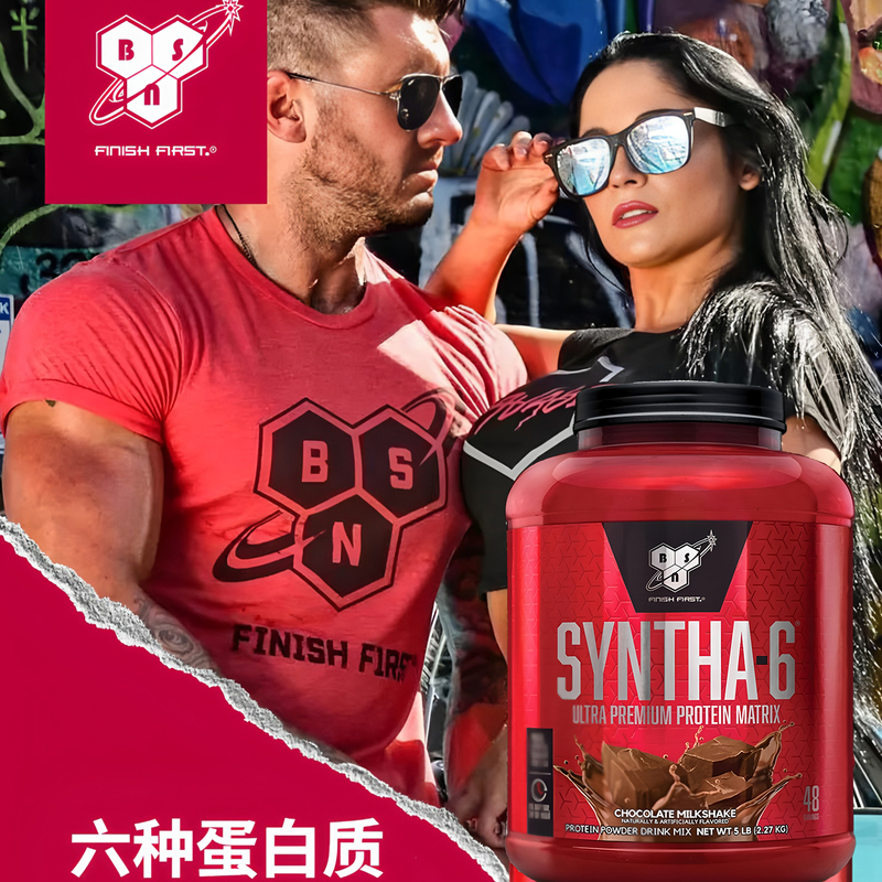 Bsn Whey Protein Syntha-6 Six-Fold Matrix Protein Powder 5 Lbs Sports Fitness Supplement Protein Carbohydrate for Men