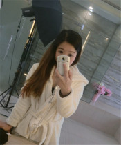 Baby robe parent-child clothing autumn and winter Q4 children coral velvet baby pajamas children bath towel boy girl bathrobe