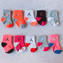 Baby cotton socks spring and autumn summer 0-1 years old Q4 children color newborn baby children skid sports socks