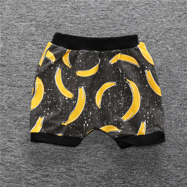 Baby Four-corner Shorts Summer Men's Baby Bread Pants S1 Animal Fox Panda Shark Banana Girl Hot Pants