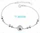 S925 sterling silver exquisite ball anklet bell hollow round ball anklet silver anklet female Korean style fashion simple non-allergenic