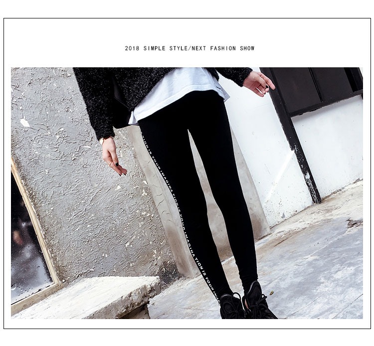 Bà bầu quần legging xuân hè mùa thu 2018 mới thời trang mới thả lỏng nâng bụng có thể điều chỉnh bên ngoài mặc quần tây quần mẹ quần tây dành cho bà bầu