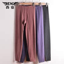 Benye underwear womens autumn pants double-sided puffed gram milled slim thin medium thick autumn and winter warm line pants pants 9406