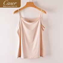 Lady Caesar Caser Lady Harness Vest Summer Superior silk MoDel beauty back black white undershirt slapped undershirt