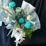 星语 Китайский День Святого Валентина с тиснением, бронзовая блестящая серия, оберточная бумага для букета цветов, романтическая картина маслом, художественная бумага, оберточная бумага для цветов