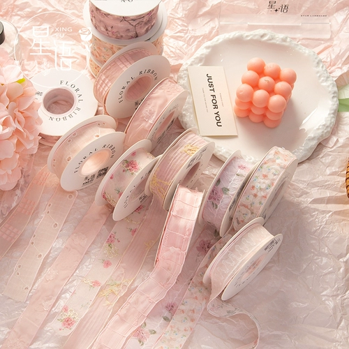 星语 Летняя розовая лента с розой в составе, ремень, широкая цветовая палитра, подарок на день рождения